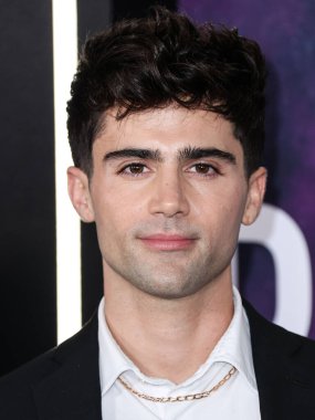 American actor Max Ehrich arrives at the Los Angeles Premiere Of Paramount+'s Original Series 'Star Trek: Picard' Third And Final Season held at the TCL Chinese Theatre IMAX on February 9, 2023 in Hollywood, Los Angeles, California, United States. 