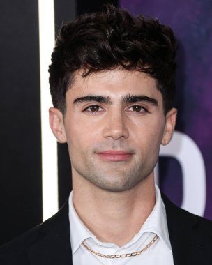 American actor Max Ehrich arrives at the Los Angeles Premiere Of Paramount+'s Original Series 'Star Trek: Picard' Third And Final Season held at the TCL Chinese Theatre IMAX on February 9, 2023 in Hollywood, Los Angeles, California, United States. 