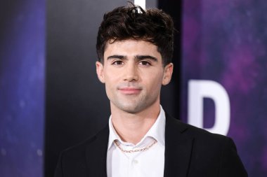 American actor Max Ehrich arrives at the Los Angeles Premiere Of Paramount+'s Original Series 'Star Trek: Picard' Third And Final Season held at the TCL Chinese Theatre IMAX on February 9, 2023 in Hollywood, Los Angeles, California, United States. 