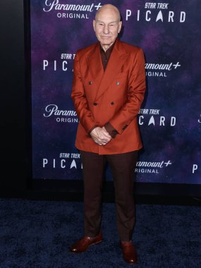 English actor Sir Patrick Stewart arrives at the Los Angeles Premiere Of Paramount+'s Original Series 'Star Trek: Picard' Third And Final Season held at the TCL Chinese Theatre IMAX on February 9, 2023 in Hollywood, Los Angeles, California