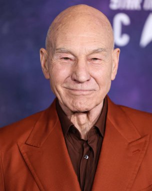 English actor Sir Patrick Stewart arrives at the Los Angeles Premiere Of Paramount+'s Original Series 'Star Trek: Picard' Third And Final Season held at the TCL Chinese Theatre IMAX on February 9, 2023 in Hollywood, Los Angeles, California