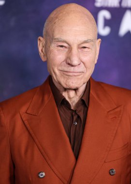 English actor Sir Patrick Stewart arrives at the Los Angeles Premiere Of Paramount+'s Original Series 'Star Trek: Picard' Third And Final Season held at the TCL Chinese Theatre IMAX on February 9, 2023 in Hollywood, Los Angeles, California