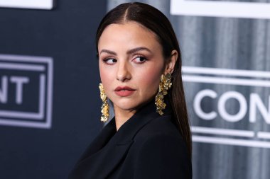 Dominican-American actress Aimee Carrero arrives at the Los Angeles Premiere Of Amazon Prime Video's 'The Consultant' Season 1 held at The Culver Theater on February 13, 2023 in Culver City, Los Angeles, California, United States. 