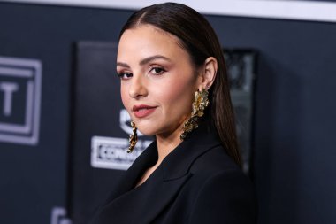 Dominican-American actress Aimee Carrero arrives at the Los Angeles Premiere Of Amazon Prime Video's 'The Consultant' Season 1 held at The Culver Theater on February 13, 2023 in Culver City, Los Angeles, California, United States. 