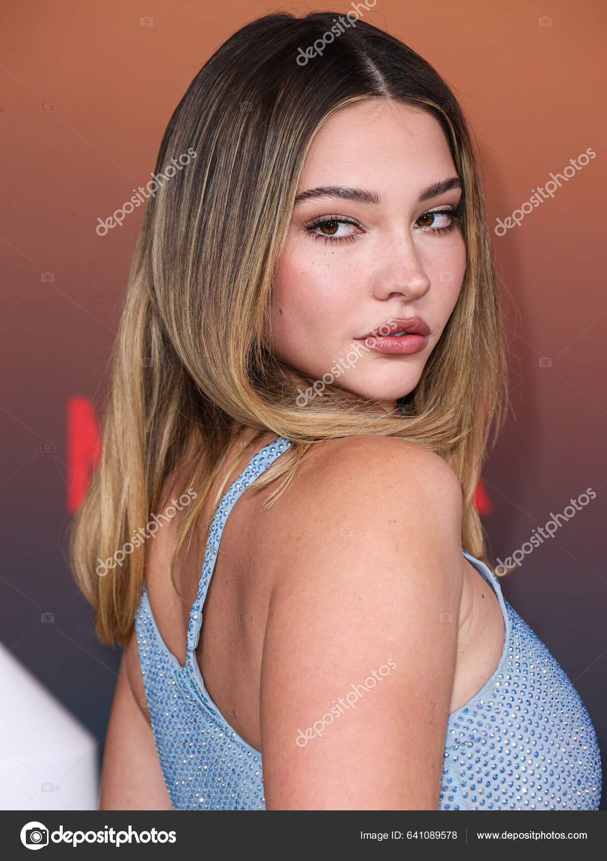 American Actress Model Madelyn Cline Arrives Los Angeles Premiere Netflixs Stock Editorial