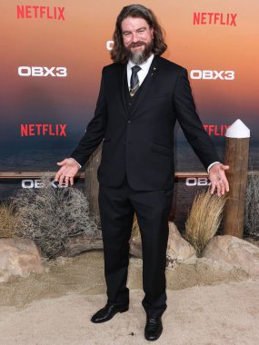 Charles Halford arrives at the Los Angeles Premiere Of Netflix's 'Outer Banks' Season 3 held at the Regency Village Theatre on February 16, 2023 in Westwood, Los Angeles, California, United States. 