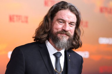 Charles Halford arrives at the Los Angeles Premiere Of Netflix's 'Outer Banks' Season 3 held at the Regency Village Theatre on February 16, 2023 in Westwood, Los Angeles, California, United States. 