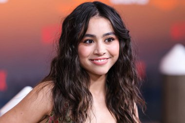 American actress Ciara Riley Wilson arrives at the Los Angeles Premiere Of Netflix's 'Outer Banks' Season 3 held at the Regency Village Theatre on February 16, 2023 in Westwood, Los Angeles, California, United States. 