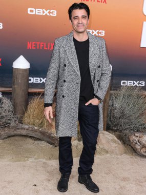 Gilles Marini arrives at the Los Angeles Premiere Of Netflix's 'Outer Banks' Season 3 held at the Regency Village Theatre on February 16, 2023 in Westwood, Los Angeles, California, United States. 