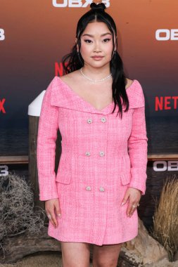 Amerikalı aktris Lana Condor, Netflix 'in' Outer Banks 'in Los Angeles prömiyerine 16 Şubat 2023' te Westwood, Los Angeles, Kaliforniya, ABD 'deki Regency Village Theatre' a geldi.. 