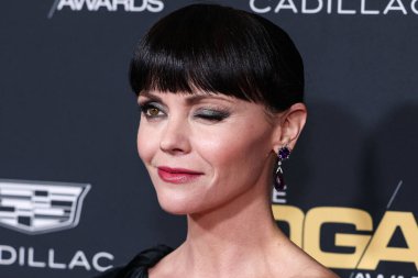 American actress Christina Ricci wearing Martin Katz jewelry arrives at the 75th Annual Directors Guild Of America (DGA) Awards held at The Beverly Hilton Hotel on February 18, 2023 in Beverly Hills, Los Angeles, California, United States. 