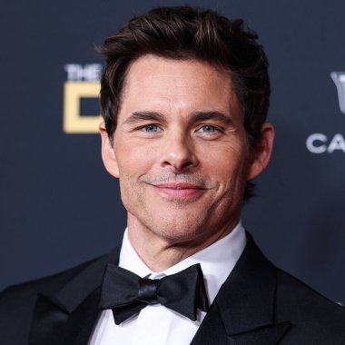 American actor James Marsden wearing Bruno Magli shoes arrives at the 75th Annual Directors Guild Of America (DGA) Awards held at The Beverly Hilton Hotel on February 18, 2023 in Beverly Hills, Los Angeles, California, United States. 