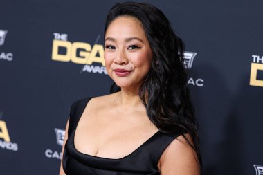 American actress Stephanie Hsu arrives at the 75th Annual Directors Guild Of America (DGA) Awards held at The Beverly Hilton Hotel on February 18, 2023 in Beverly Hills, Los Angeles, California, United States.
