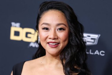 American actress Stephanie Hsu arrives at the 75th Annual Directors Guild Of America (DGA) Awards held at The Beverly Hilton Hotel on February 18, 2023 in Beverly Hills, Los Angeles, California, United States.