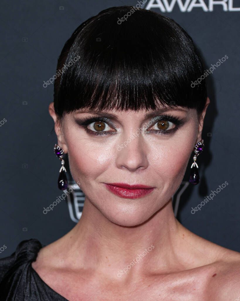 American actress Christina Ricci wearing Martin Katz jewelry arrives at American actress Christina Ricci wearing Martin Katz jewelry arrives at
