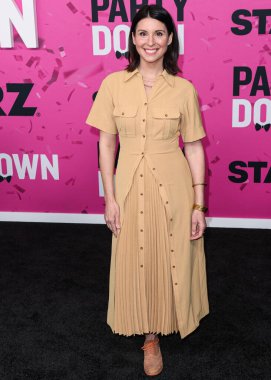 American actress Beth Dover arrives at the Los Angeles Premiere Of STARZ's 'Party Down' Season 3 held at the Regency Bruin Theatre on February 22, 2023 in Westwood, Los Angeles, California, United States.
