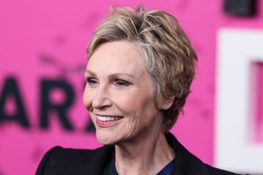American actress Jane Lynch arrives at the Los Angeles Premiere Of STARZ's 'Party Down' Season 3 held at the Regency Bruin Theatre on February 22, 2023 in Westwood, Los Angeles, California, United States.