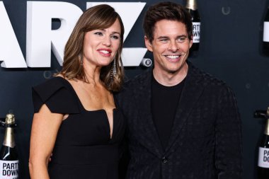 Jennifer Garner and James Marsden arrive at the Los Angeles Premiere Of STARZ's 'Party Down' Season 3 held at the Regency Bruin Theatre on February 22, 2023 in Westwood, Los Angeles, California, United States.