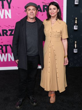 Joe Lo Truglio and Beth Dover arrive at the Los Angeles Premiere Of STARZ's 'Party Down' Season 3 held at the Regency Bruin Theatre on February 22, 2023 in Westwood, Los Angeles, California, United States.