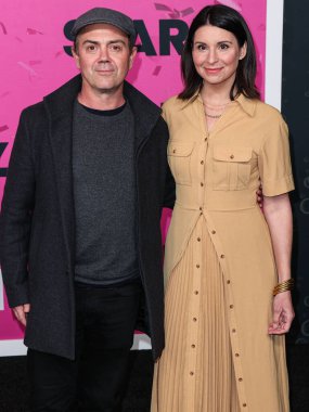 Joe Lo Truglio and Beth Dover arrive at the Los Angeles Premiere Of STARZ's 'Party Down' Season 3 held at the Regency Bruin Theatre on February 22, 2023 in Westwood, Los Angeles, California, United States.