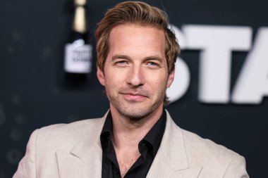 American actor Ryan Hansen arrives at the Los Angeles Premiere Of STARZ's 'Party Down' Season 3 held at the Regency Bruin Theatre on February 22, 2023 in Westwood, Los Angeles, California, United States.