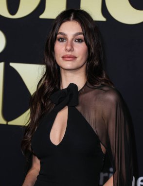 Argentine-American model and actress Camila Morrone arrives at the Los Angeles Premiere Of Amazon Prime Video's 'Daisy Jones & The Six' Season 1 held at the TCL Chinese Theatre IMAX on February 23, 2023 in Hollywood, Los Angeles, California