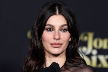 Argentine-American model and actress Camila Morrone arrives at the Los Angeles Premiere Of Amazon Prime Video's 'Daisy Jones & The Six' Season 1 held at the TCL Chinese Theatre IMAX on February 23, 2023 in Hollywood, Los Angeles, California