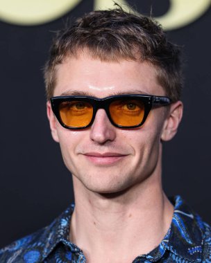 Hart Denton arrives at the Los Angeles Premiere Of Amazon Prime Video's 'Daisy Jones & The Six' Season 1 held at the TCL Chinese Theatre IMAX on February 23, 2023 in Hollywood, Los Angeles, California, United States. 