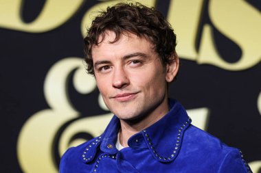 Josh Whitehouse wearing Wales Bonner arrives at the Los Angeles Premiere Of Amazon Prime Video's 'Daisy Jones & The Six' Season 1 held at the TCL Chinese Theatre IMAX on February 23, 2023 in Hollywood, Los Angeles