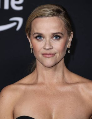 American actress Reese Witherspoon wearing a Schiaparelli dress and Reza jewelry arrives at the Los Angeles Premiere Of Amazon Prime Video's 'Daisy Jones & The Six' Season 1 held at the TCL Chinese Theatre IMAX on February 23, 2023 in Hollywood