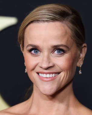 American actress Reese Witherspoon wearing a Schiaparelli dress and Reza jewelry arrives at the Los Angeles Premiere Of Amazon Prime Video's 'Daisy Jones & The Six' Season 1 held at the TCL Chinese Theatre IMAX on February 23, 2023 in Hollywood