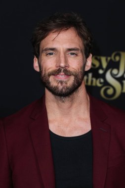 British actor Sam Claflin arrives at the Los Angeles Premiere Of Amazon Prime Video's 'Daisy Jones & The Six' Season 1 held at the TCL Chinese Theatre IMAX on February 23, 2023 in Hollywood, Los Angeles, California, United States. 