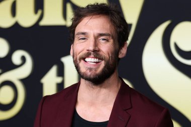 British actor Sam Claflin arrives at the Los Angeles Premiere Of Amazon Prime Video's 'Daisy Jones & The Six' Season 1 held at the TCL Chinese Theatre IMAX on February 23, 2023 in Hollywood, Los Angeles, California, United States. 