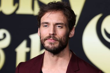 British actor Sam Claflin arrives at the Los Angeles Premiere Of Amazon Prime Video's 'Daisy Jones & The Six' Season 1 held at the TCL Chinese Theatre IMAX on February 23, 2023 in Hollywood, Los Angeles, California, United States. 