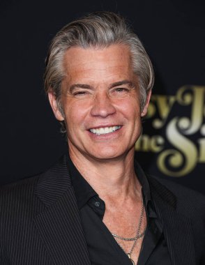 American actor Timothy Olyphant arrives at the Los Angeles Premiere Of Amazon Prime Video's 'Daisy Jones & The Six' Season 1 held at the TCL Chinese Theatre IMAX on February 23, 2023 in Hollywood, Los Angeles, California, United States. 