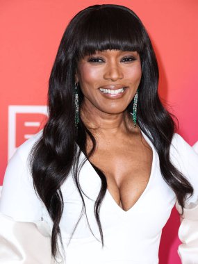 American actress Angela Bassett arrives at the 54th Annual NAACP Image Awards held at the Pasadena Civic Auditorium on February 25, 2023 in Pasadena, Los Angeles, California, United States.
