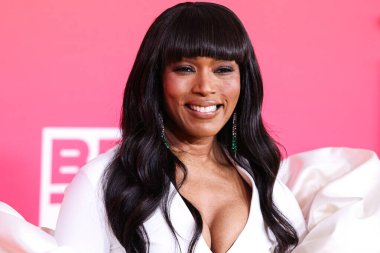 American actress Angela Bassett arrives at the 54th Annual NAACP Image Awards held at the Pasadena Civic Auditorium on February 25, 2023 in Pasadena, Los Angeles, California, United States.