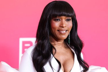 American actress Angela Bassett arrives at the 54th Annual NAACP Image Awards held at the Pasadena Civic Auditorium on February 25, 2023 in Pasadena, Los Angeles, California, United States.