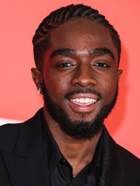 Caleb McLaughlin arrives at the 54th Annual NAACP Image Awards held at the Pasadena Civic Auditorium on February 25, 2023 in Pasadena, Los Angeles, California, United States.