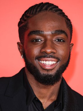 Caleb McLaughlin arrives at the 54th Annual NAACP Image Awards held at the Pasadena Civic Auditorium on February 25, 2023 in Pasadena, Los Angeles, California, United States.