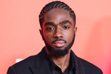 Caleb McLaughlin arrives at the 54th Annual NAACP Image Awards held at the Pasadena Civic Auditorium on February 25, 2023 in Pasadena, Los Angeles, California, United States.