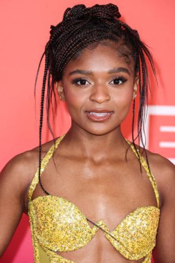 Dominique Thorne arrives at the 54th Annual NAACP Image Awards held at the Pasadena Civic Auditorium on February 25, 2023 in Pasadena, Los Angeles, California, United States.