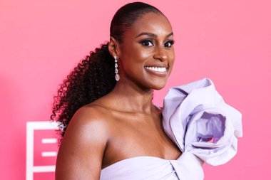 Issa Rae arrives at the 54th Annual NAACP Image Awards held at the Pasadena Civic Auditorium on February 25, 2023 in Pasadena, Los Angeles, California, United States. clipart