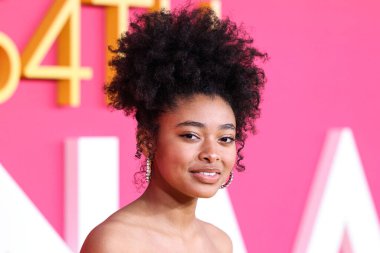 Mychal-Bella Bowman arrives at the 54th Annual NAACP Image Awards held at the Pasadena Civic Auditorium on February 25, 2023 in Pasadena, Los Angeles, California, United States.