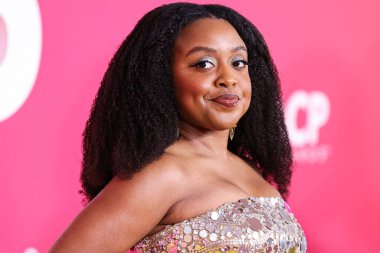 Quinta Brunson wearing Dundas arrives at the 54th Annual NAACP Image Awards held at the Pasadena Civic Auditorium on February 25, 2023 in Pasadena, Los Angeles, California, United States.
