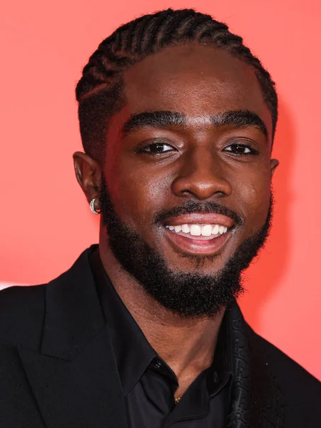 stock image Caleb McLaughlin arrives at the 54th Annual NAACP Image Awards held at the Pasadena Civic Auditorium on February 25, 2023 in Pasadena, Los Angeles, California, United States.