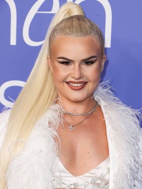 Ashlee Keating arrives at the 2023 Billboard Women In Music held at the YouTube Theater on March 1, 2023 in Inglewood, Los Angeles, California, United States. 