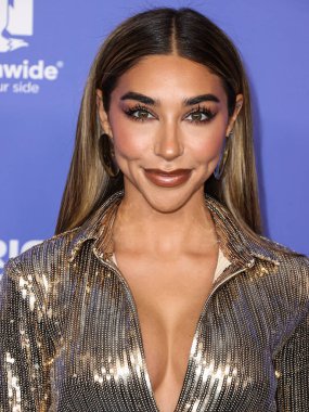 Chantel Jeffries wearing a LaQuan Smith look arrives at the 2023 Billboard Women In Music held at the YouTube Theater on March 1, 2023 in Inglewood, Los Angeles, California, United States.