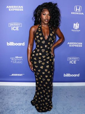 Doechii arrives at the 2023 Billboard Women In Music held at the YouTube Theater on March 1, 2023 in Inglewood, Los Angeles, California, United States. 