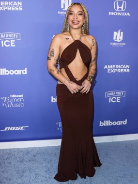 Kiana Led (Kiana Lede) arrives at the 2023 Billboard Women In Music held at the YouTube Theater on March 1, 2023 in Inglewood, Los Angeles, California, United States.